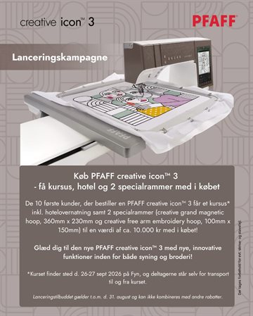 Pfaff icon 3 - forhåndsbestil